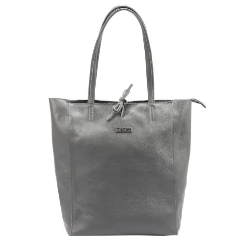 MiaMore 01-014 Z taupe női bőr válltáska 40 x 38 x 13 cm 