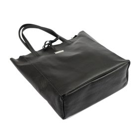   MiaMore 01-014 Z  világosbarna női bőr válltáska, shopper 40 x 38 x 13 cm