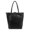 MiaMore 01-014 Z  világosbarna női bőr válltáska, shopper 40 x 38 x 13 cm