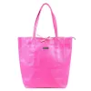 MiaMore 01-014 Z  világosbarna női bőr válltáska, shopper 40 x 38 x 13 cm