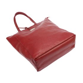   MiaMore 01-014 Z bordó női bőr válltáska 40 x 38 x 13 cm