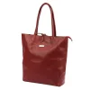 MiaMore 01-014 Z bordó női bőr válltáska 40 x 38 x 13 cm