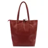 MiaMore 01-014 Z bordó női bőr válltáska 40 x 38 x 13 cm