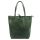 MiaMore 01-014 Z khaki női bőr válltáska 40 x 38 x 13 cm