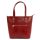 MiaMore 01-011 CROCO piros női bőr válltáska 38 x 32 x 13 cm 
