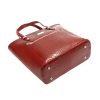 MiaMore 01-011 CROCO piros női bőr válltáska 38 x 32 x 13 cm 