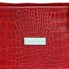 MiaMore 01-011 CROCO piros női bőr válltáska 38 x 32 x 13 cm 