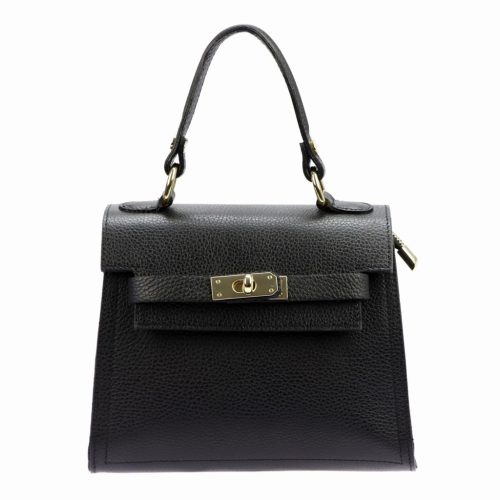 Luka 19-17 MN fekete női bőr kézitáska, válltáska 23 x 19 x 12.5 cm 