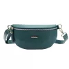 MiaMore 01-029 kék női bőr válltáska, oldaltáska, crossbody 23 x 13 x 6 cm