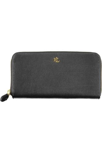Ralph Lauren fekete női bőr pénztárca 20 x 10 cm