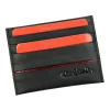 Pierre Cardin SAHARA TILAK15 475 fekete-piros férfi bőr pénztárca 10 x 7,5 cm