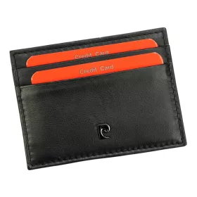   Pierre Cardin TILAK68 5017 fekete bőr pénztárca, kártyatartó 10 x 7.5 x 1 cm