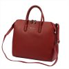 Pierre Cardin 55045 TSC bordó női bőr kézitáska, válltáska, oldaltáska 34 x 31.5 x 17 cm
