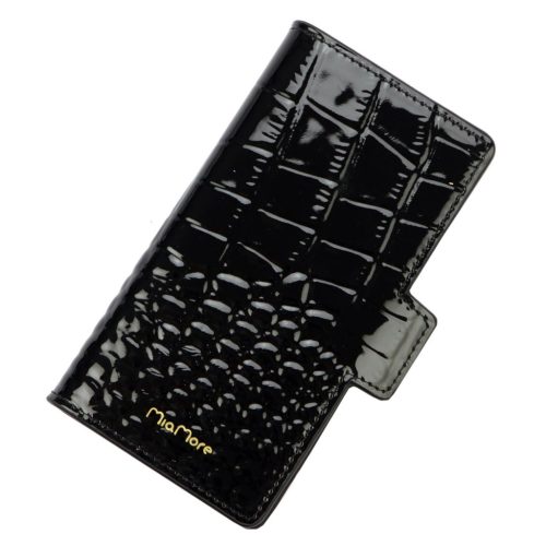 MiaMore L1781 fekete női bőr mobiltartó 16 x 8.5 x 2 cm IPHONE 12 PRO