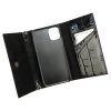 MiaMore L1784 fekete női bőr mobiltartó 15.5 x 9 x 3.5 cm IPHONE 11
