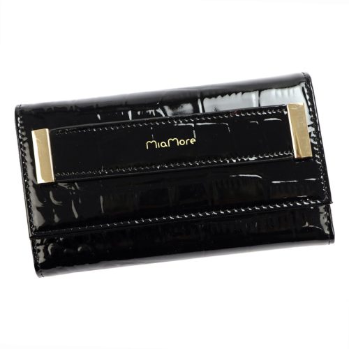 MiaMore L1784 fekete női bőr mobiltartó 15.5 x 9 x 4 cm IPHONE 12