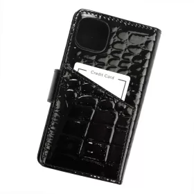   MiaMore L1789 fekete női bőr irattartó 9 x 15.5 x 3 cm IPHONE 13 PRO