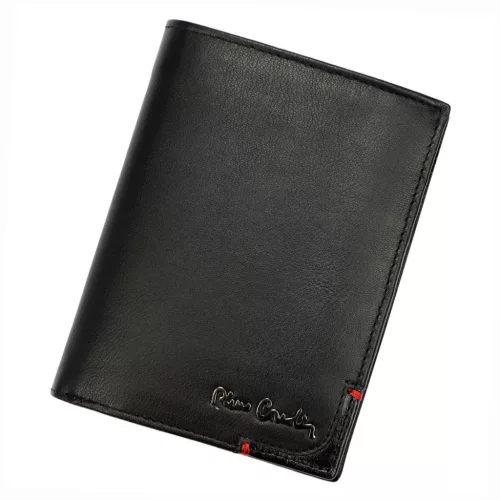 Pierre Cardin TILAK75 331 fekete férfi valódi bőr pénztárca 10 x 13 x 3 cm