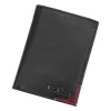 Pierre Cardin TILAK75 326 fekete-piros férfi bőr pénztárca 9,5 x 13 cm
