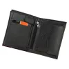 Pierre Cardin TILAK75 326 fekete-piros férfi bőr pénztárca 9,5 x 13 cm