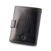Peterson PTN 339Z 2-1-1 fekete férfi valódi bőr pénztárca 10 x 12.5 x 3 cm