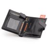 Peterson PTN 339Z 2-1-1 fekete férfi valódi bőr pénztárca 10 x 12.5 x 3 cm