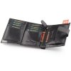Peterson PTN 339Z 2-1-1 fekete férfi valódi bőr pénztárca 10 x 12.5 x 3 cm