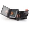 Peterson PTN 339Z 2-1-1 fekete férfi valódi bőr pénztárca 10 x 12.5 x 3 cm