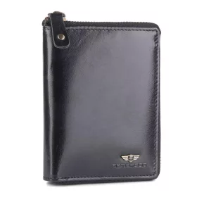   Peterson PTN 340 2-1-1 fekete férfi bőr pénztárca 10 x 13.5 x 2 cm