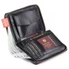 Peterson PTN 340 2-1-1 fekete férfi bőr pénztárca 10 x 13.5 x 2 cm