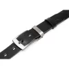 Peterson PTN 2600691 fekete férfi bőr öv 120 cm