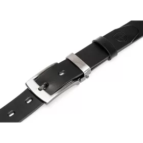 Peterson PTN 2600691 fekete férfi bőr öv 120 cm