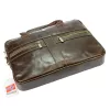 Nordee S134 S barna férfi bőr laptoptáska 15,6" 38 x 27 x 9 cm