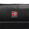 Nordee S134 B fekete férfi bőr aktatáska, laptop 15,6" 40 x 28.5 x 9 cm