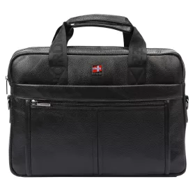 Nordee S137 fekete férfi bőr aktatáska 38 x 27 x 10 cm