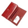 Cavaldi PX28-20 piros női bőr-rostbőr pénztárca 18,5 x 10 cm