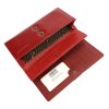 Cavaldi PX28-20 piros női bőr-rostbőr pénztárca 18,5 x 10 cm