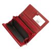 Cavaldi PX28-20 piros női bőr-rostbőr pénztárca 18,5 x 10 cm