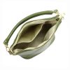 Patrizia 419-040 GOLD zöld női bőr válltáska, oldaltáska 24 x 20 x 13 cm