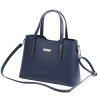 MiaMore 01-035 (22-005-1) navy női bőr kézitáska, válltáska, oldaltáska 32 x 23 x 12 cm