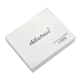   Albatross SN 3770 RFID fekete férfi bőr pénztárca 9 x 7 x 2 cm