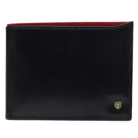   Rovicky N992-RVT RFID fekete-piros férfi bőr pénztárca 12.5 x 9.5 x 2.5 cm