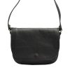 Florence 2005 fekete női bőr válltáska, oldaltáska, crossbody 25 x 20 x 8 cm
