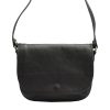 Florence 2005 fekete női bőr válltáska, oldaltáska, crossbody 25 x 20 x 8 cm