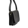 Florence 2005 fekete női bőr válltáska, oldaltáska, crossbody 25 x 20 x 8 cm