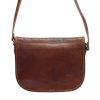 Florence 2005 barna női bőr válltáska, oldaltáska, crossbody 25 x 20 x 8 cm