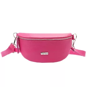   MiaMore 01-029 magenta női bőr válltáska, oldaltáska, crossbody 23 x 13 x 6 cm
