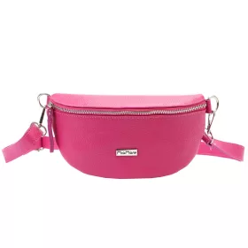   MiaMore 01-029 magenta női bőr válltáska, oldaltáska, crossbody 23 x 13 x 6 cm