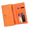 Pierre Cardin LADY60 114 narancs női rostbőr pénztárca 17.5 x 10 x 3.5 cm
