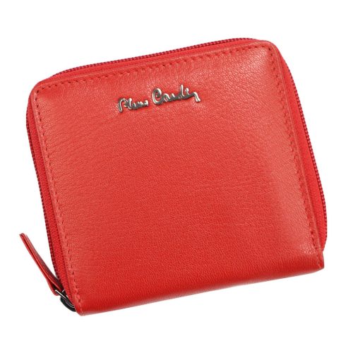 Pierre Cardin TILAK92 MK01 piros női valódi bőr pénztárca 11.5 x 10.5 x 2 cm